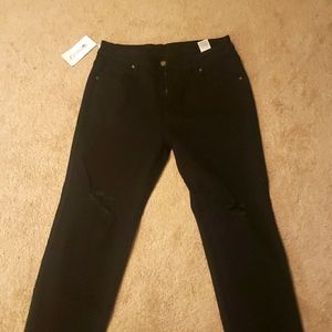 Roswear Black Knee Cut out pants 12/14